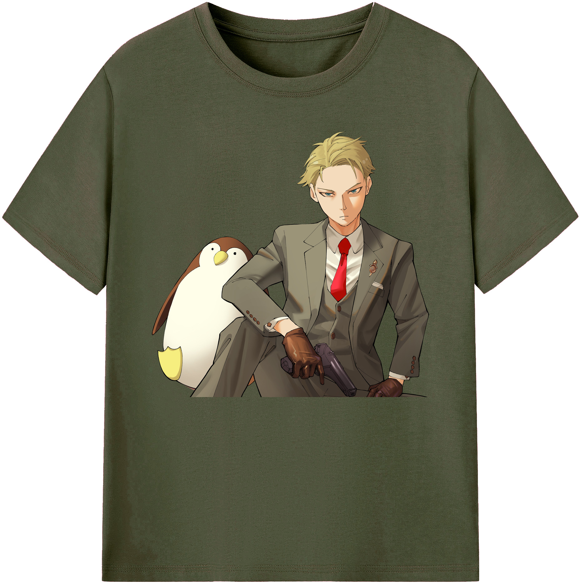 （画像用） SPY×FAMILY间谍家家酒 綿100％ メンズ半袖Tシャツ｜肌触りやわらか＆通気性